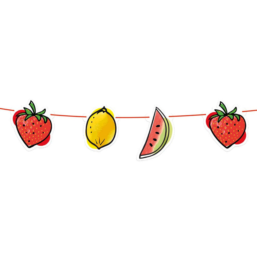 Boland Obst Pappbanner – 300 cm Sommer Geburtstag Deko – Produktansicht