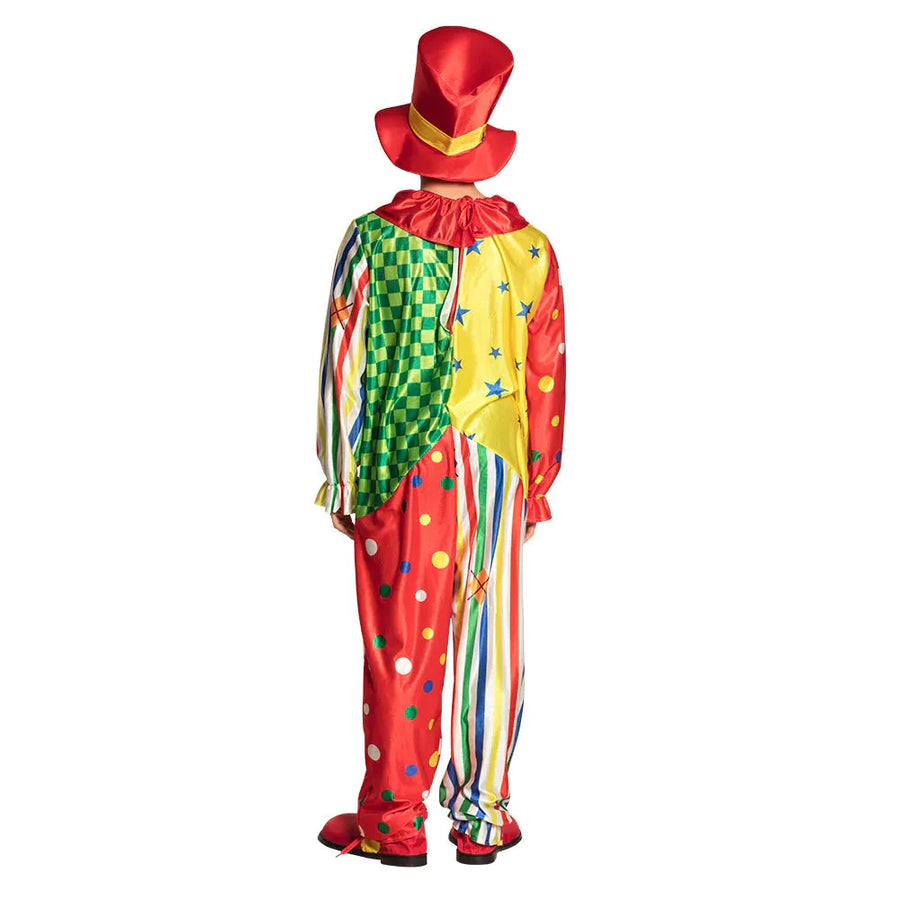 Clown Kostüm Giggles – Buntes Herrenkostüm Aus Satin-Look Von Boland - Fasnacht24.ch