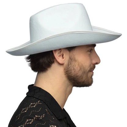 Boland Weißer Cowboyhut Daisy Mit Strass – Festival & Karneval - Fasnacht24.ch
