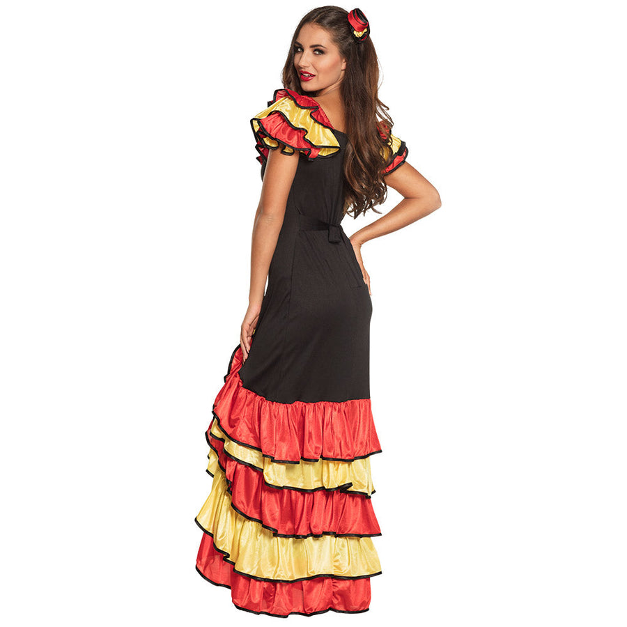 Boland Rumba Tänzerin Damenkostüm – Elegantes Tanzoutfit XS-XL - Fasnacht24.ch – Detailansicht