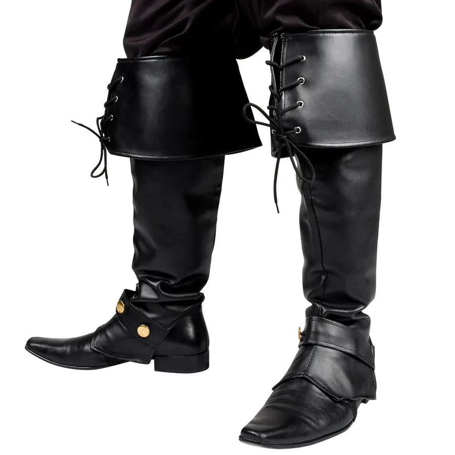 Boland Ryder Schwarze Wasserdichte Boot Gamaschen – Wasserabweisend - Fasnacht24.ch