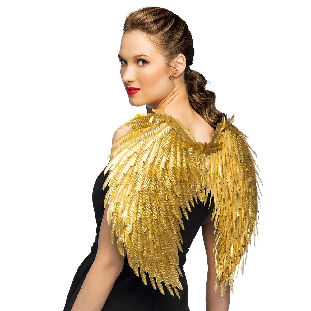 Boland Engelflügel Glamour Gold – Metallic Goldene Engelsflügel 40x55cm - Fasnacht24.ch