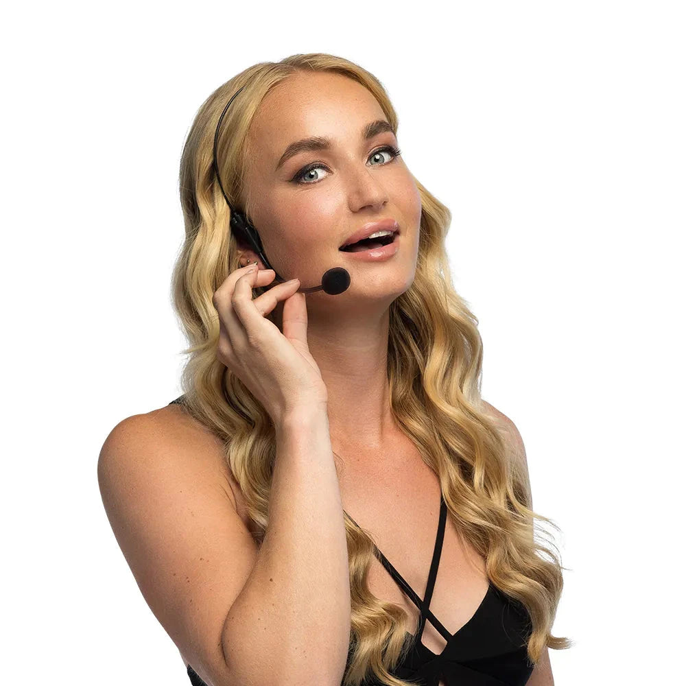 Schwarzes Kostüm-Headset mit Fake-Mikrofon und Over-Ear-Kopfhörern für Karneval