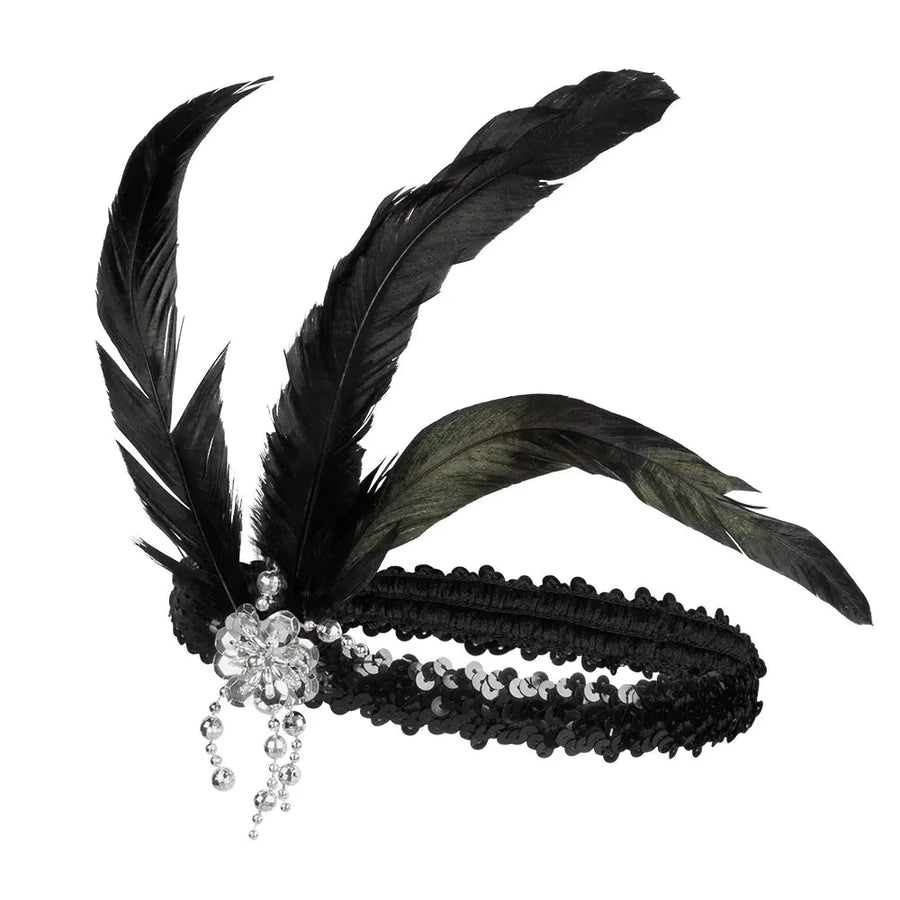 Boland Flapper Kostüm Set – Stirnband, Halskette & Zigarettenspitze - Fasnacht24.ch