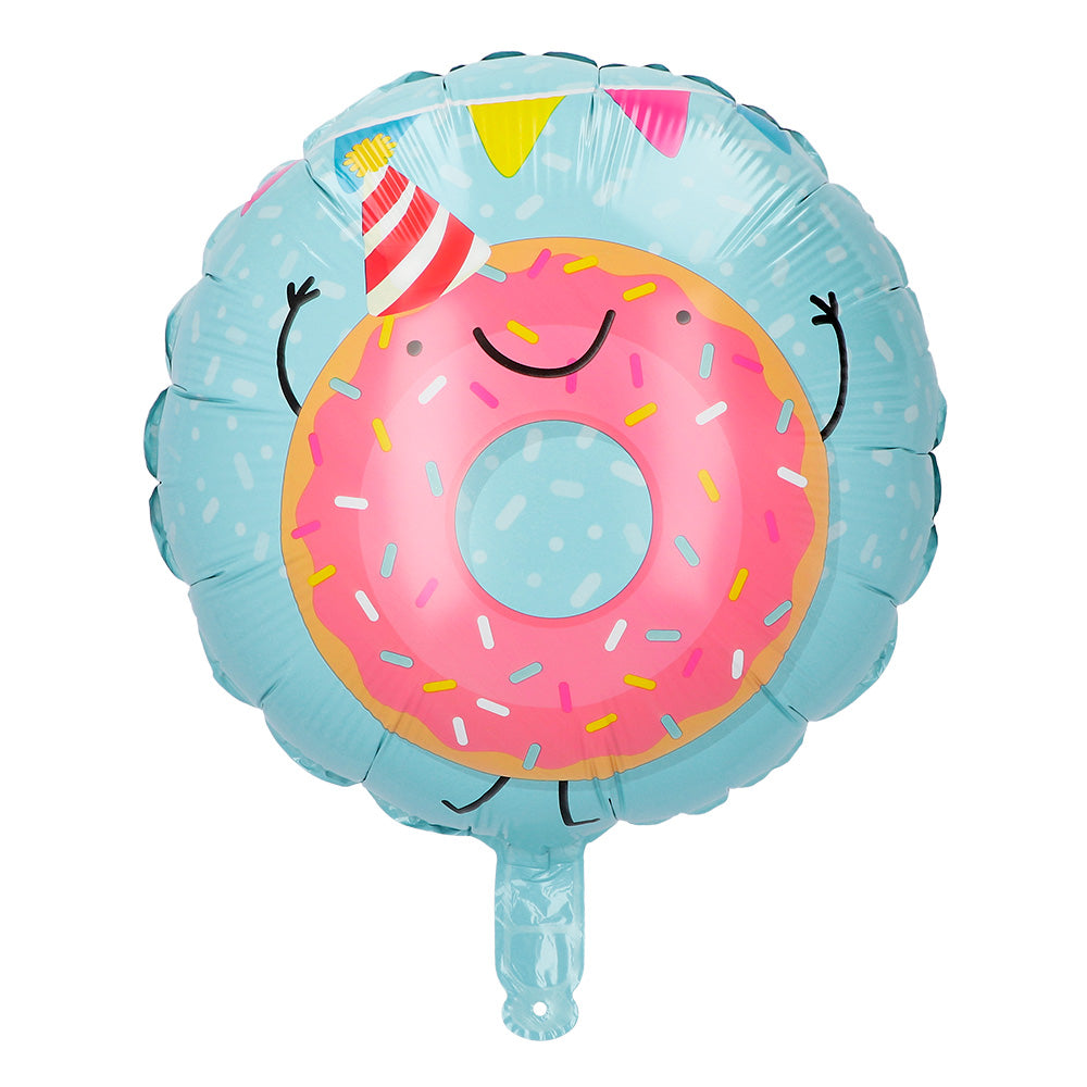 Boland Doppelseitiger Donut Folienballon – 45cm Pink - Fasnacht24.ch