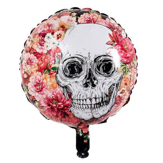 Folienballon Day of the Dead – Boland Doppelseitiger 45cm Totenkopf - Fasnacht24.ch