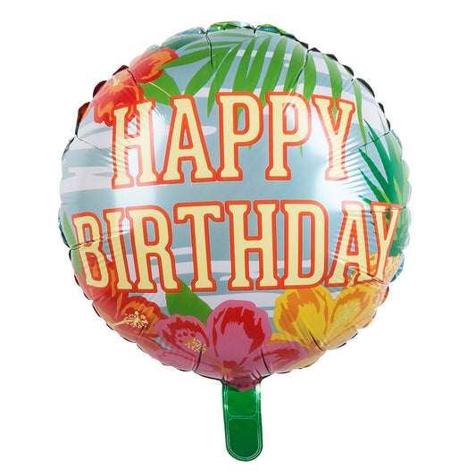 Folienballon Happy Birthday 45cm – Boland Paradise Doppelseitig - Fasnacht24.ch