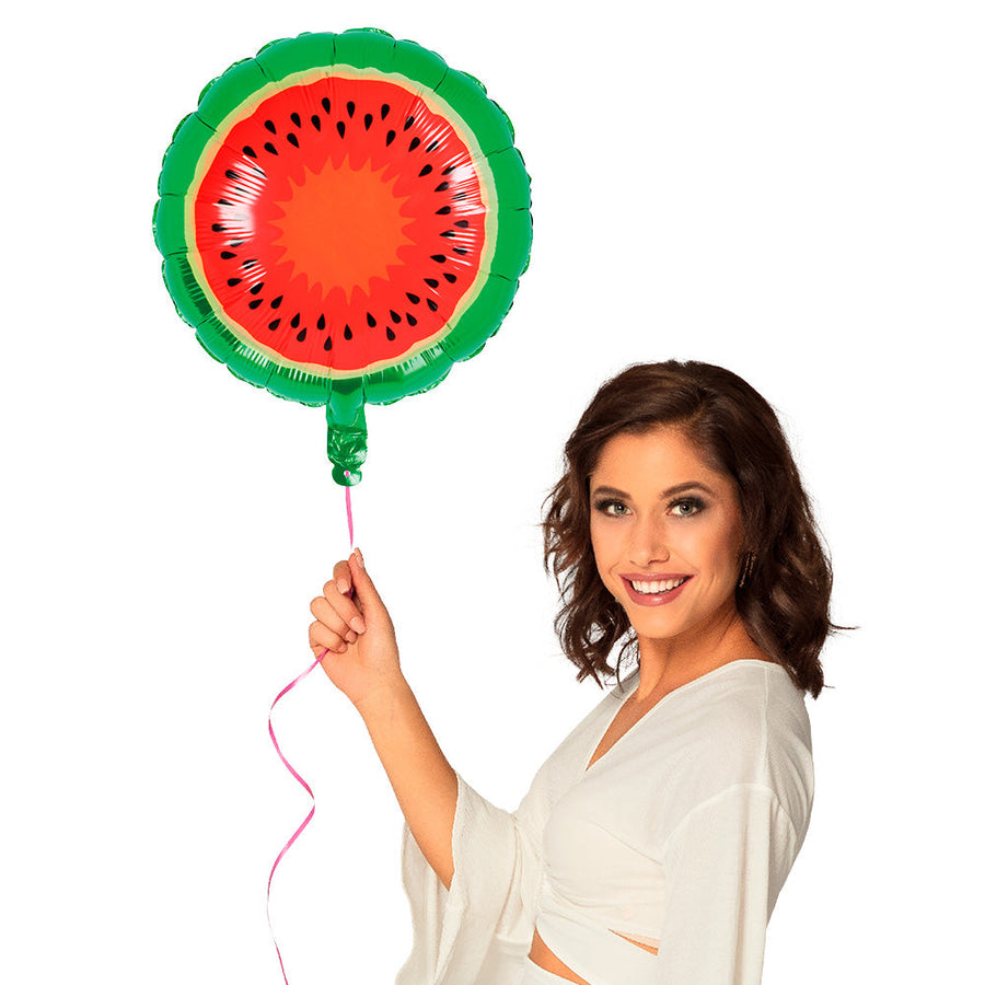 Boland Wassermelon Folienballon – 45 cm Durchmesser Partydeko – Detailansicht