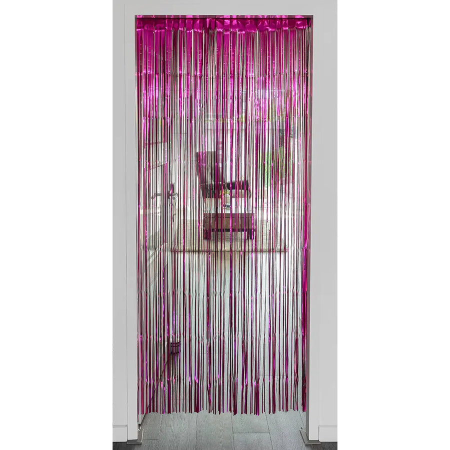 Boland Metallic Rosa Folienvorhang – 200x100cm Partydeko Glanz - Fasnacht24.ch