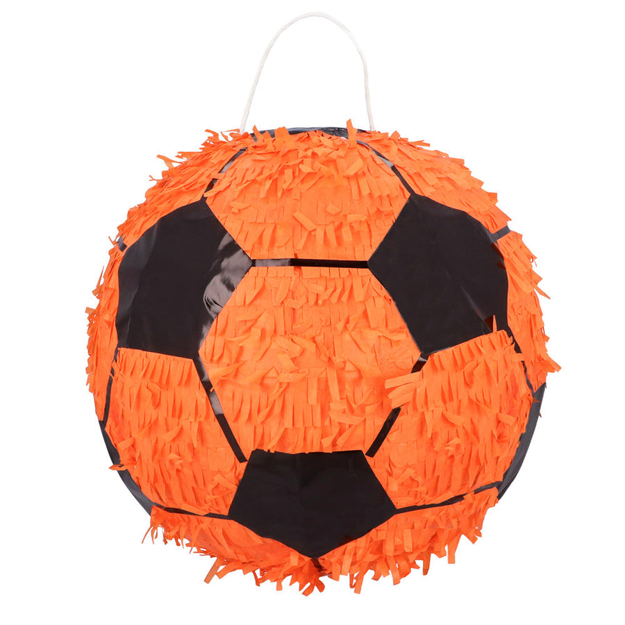 Boland Fussball Piñata Orange 30x30cm Kinderparty Deko – Produktansicht