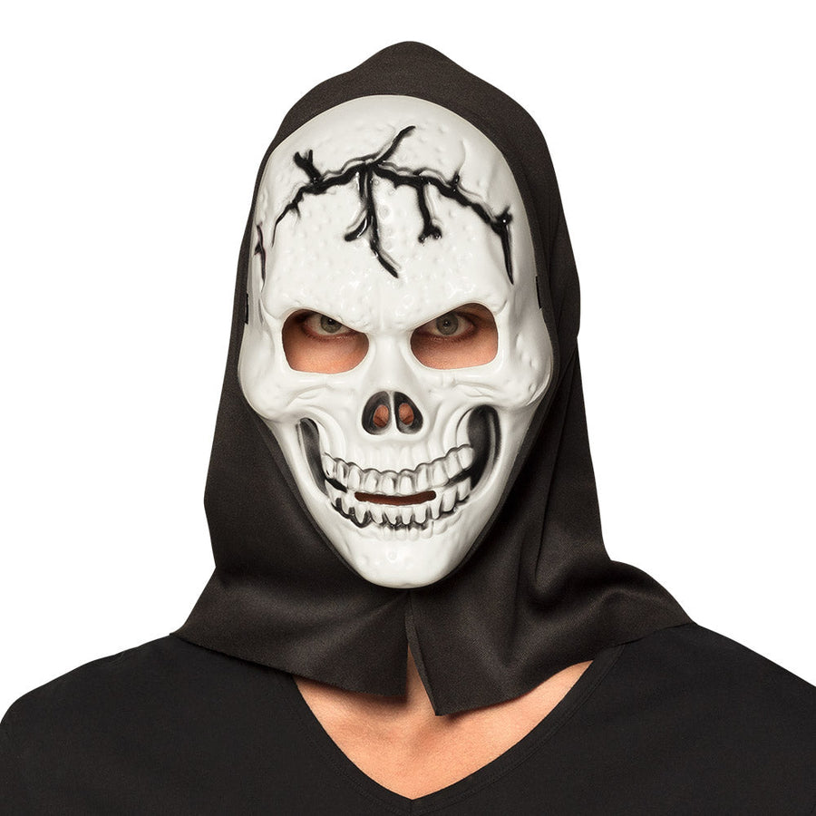 Boland Totenkopf Maske mit Kapuze – Vollkopf Kostüm Halloween - Fasnacht24.ch – Produktansicht