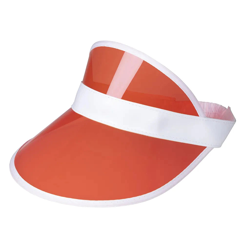 Schwarzes Golf-Sonnenvisier mit verstellbarem Klettverschluss und UPF 50+ Schutz für Männer und Frauen