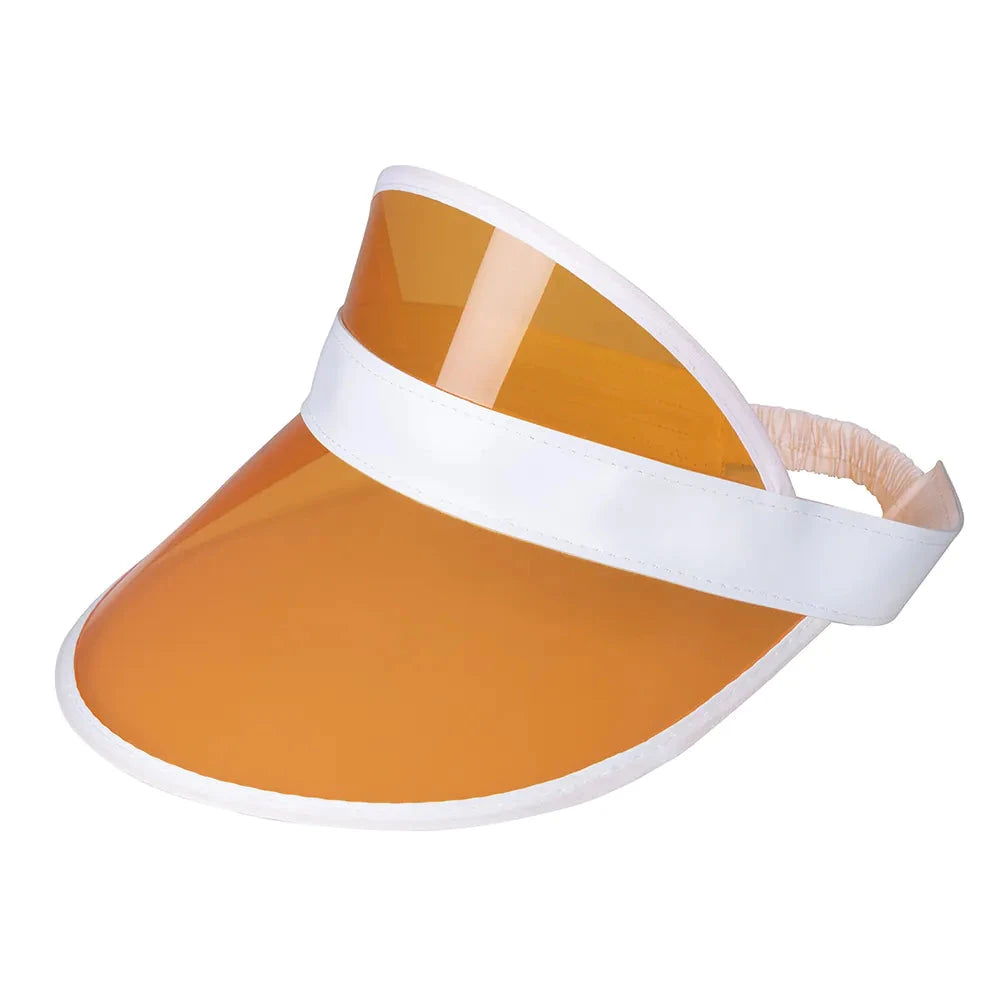 Schwarzes Golf-Sonnenvisier mit UPF 50+ Schutz und verstellbarem Klettverschluss für Herren und Damen