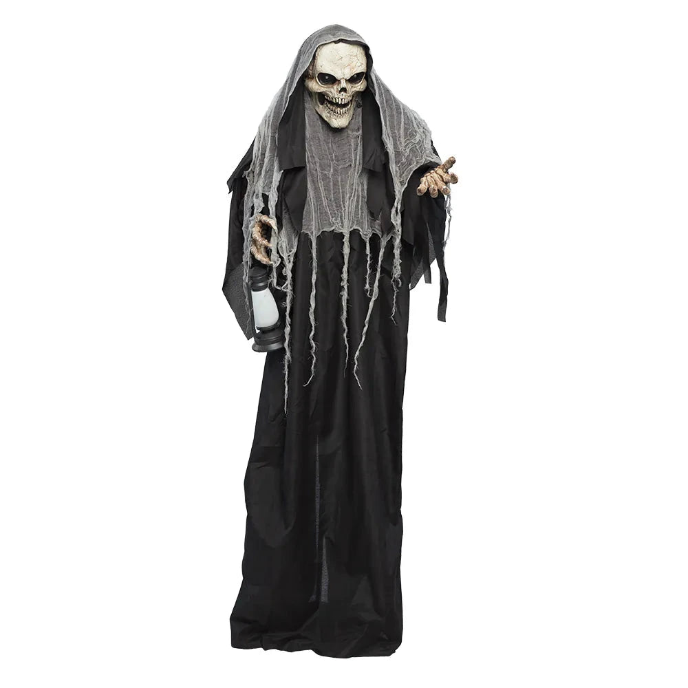 Boland Animierter Grim Reaper – 180cm Halloween Deko Mit Bewegungssensor - Fasnacht24.ch