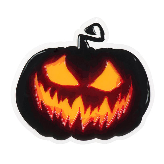 Gruselige PVC Kürbis Wanddekoration – Boland, Feuerfest, 45x40cm - Fasnacht24.ch