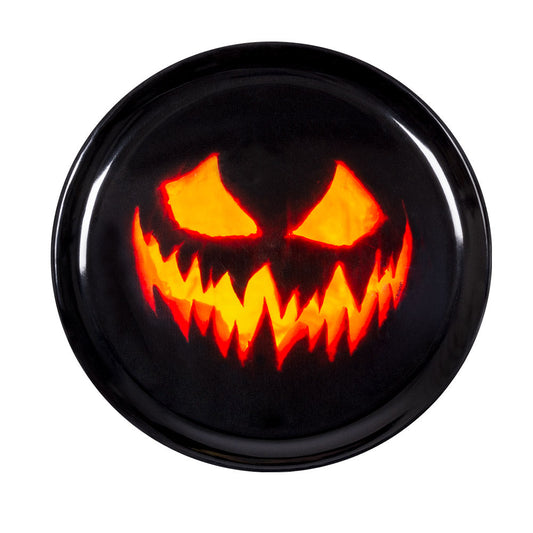 Boland Halloween Serviertablett – Schwarzer Melamin Kürbis 34,5 cm - Fasnacht24.ch
