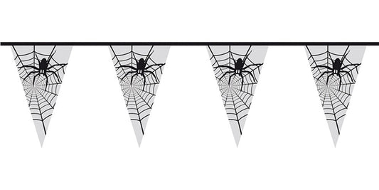 Spider Garland – Boland Gruselkabinett 6m Grau Halloween Deko - Fasnacht24.ch