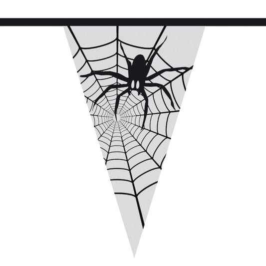 Spider Garland – Boland Gruselkabinett 6m Grau Halloween Deko - Fasnacht24.ch