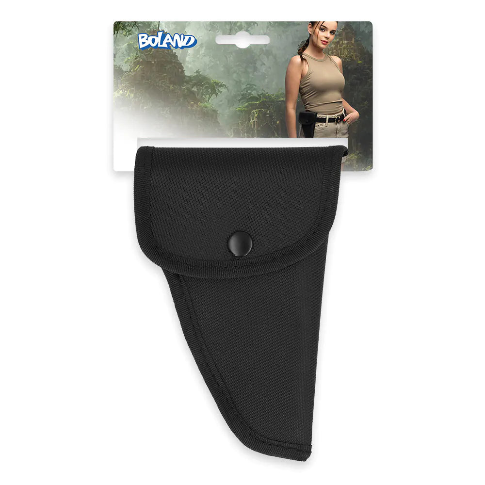 Boland Gürtel Holster Schwarz – Robustes Kunstleder Kostümzubehör - Fasnacht24.ch