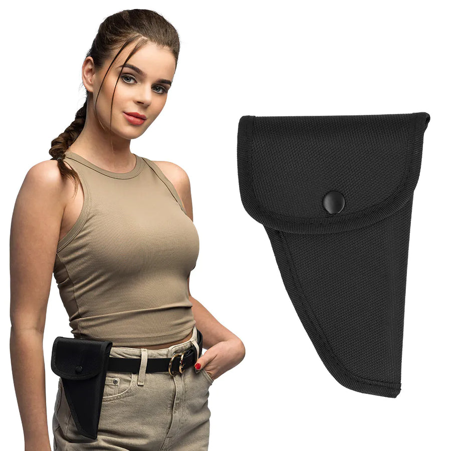Boland Gürtel Holster Schwarz – Robustes Kunstleder Kostümzubehör - Fasnacht24.ch