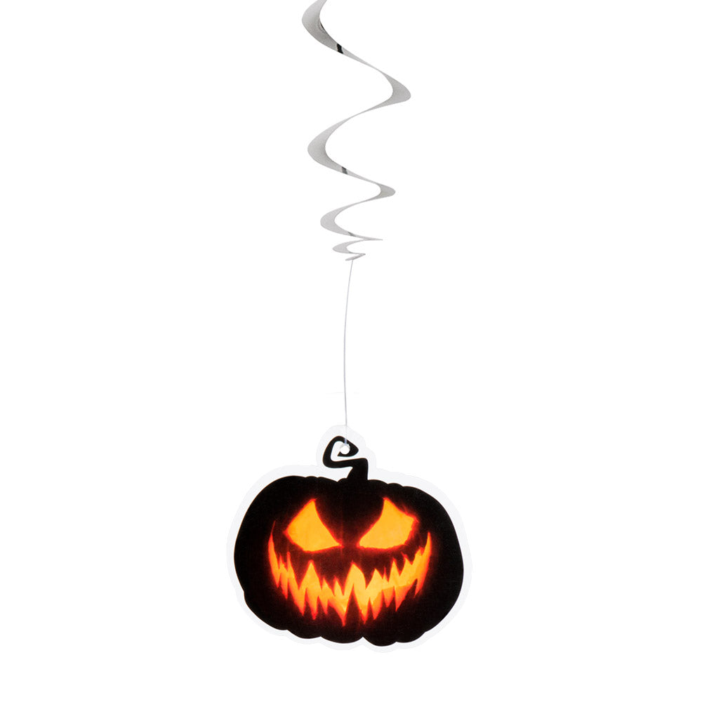 Halloween Dekospiralen – Boland Gruseliger Kürbis, 2 Stück Orange - Fasnacht24.ch