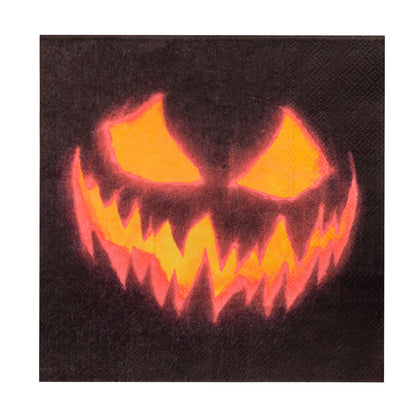 Halloween Party Tischdeko Set – Boland Gruseliger Kürbis, 25-teilig – Rückansicht