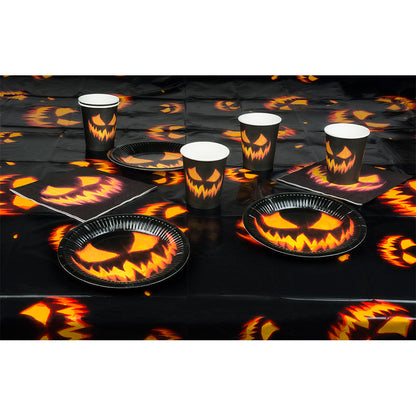 Halloween Party Tischdeko Set – Boland Gruseliger Kürbis, 25-teilig – Produktansicht