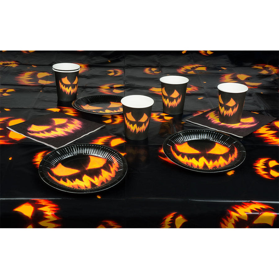 Halloween Party Tischdeko Set – Boland Gruseliger Kürbis, 25-teilig – Produktansicht