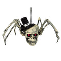Spinnenschädel Mit Hut – Boland Halloween Deko Aus Polyresin, Kompakt - Fasnacht24.ch