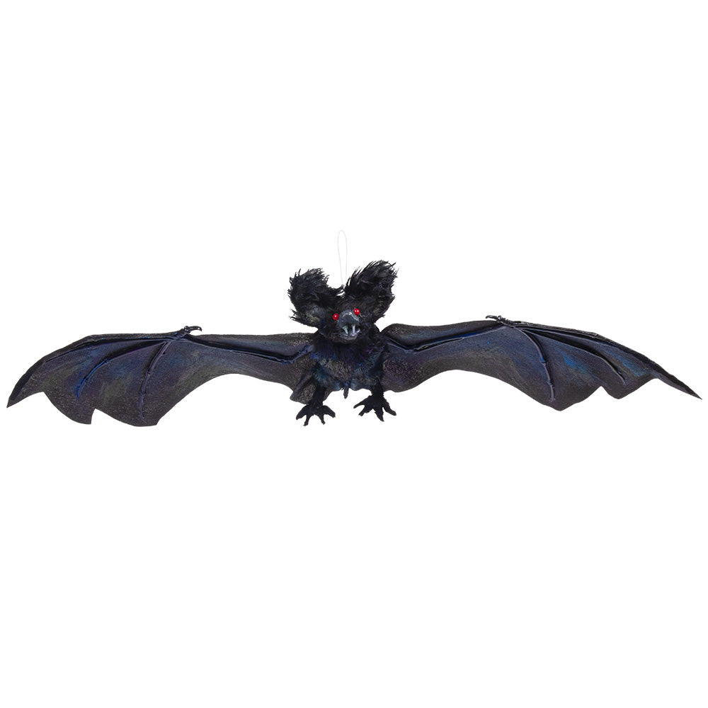 Fledermaus Halloween Deko – Boland 64 cm Plüsch Hängend Schwarz - Fasnacht24.ch