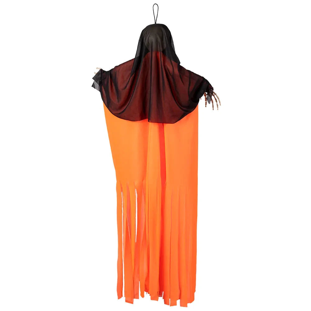 Boland Neon Schädel Hängedekoration – 4 Farben, 90 cm Halloween Deko - Fasnacht24.ch