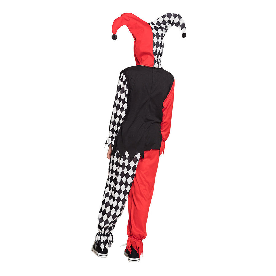 Boland Harlekin Skelett Kostüm Jungen – Oberteil, Hose & Mütze - Fasnacht24.ch – Detailansicht