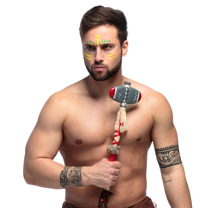 Stein Axt 45 cm – Boland Hassun Indianer Kostüm Requisite – Detailansicht