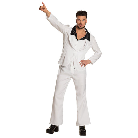 Boland Herren Disco Fever Kostüm – 70er Retro Jumpsuit Polyester - Fasnacht24.ch