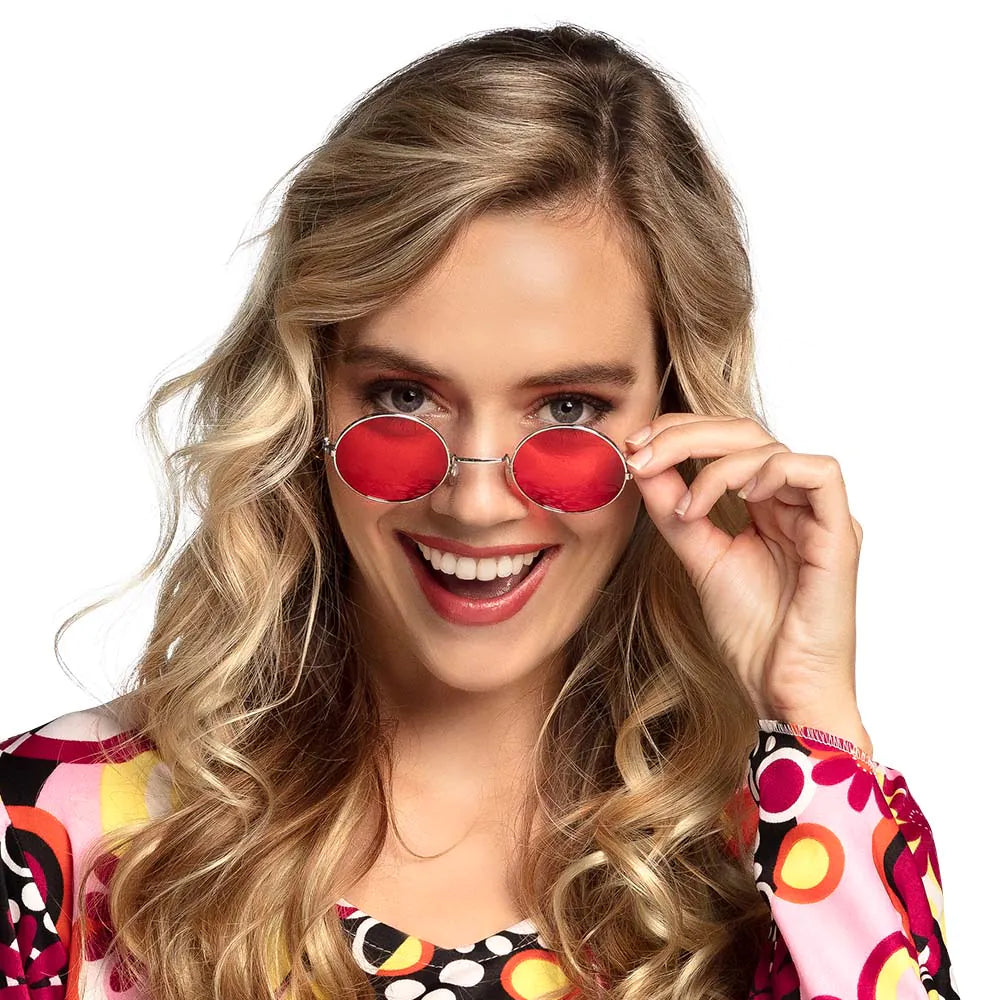 Boland Hippie Sonnenbrille in orange mit UV400 Schutz und retro Design.