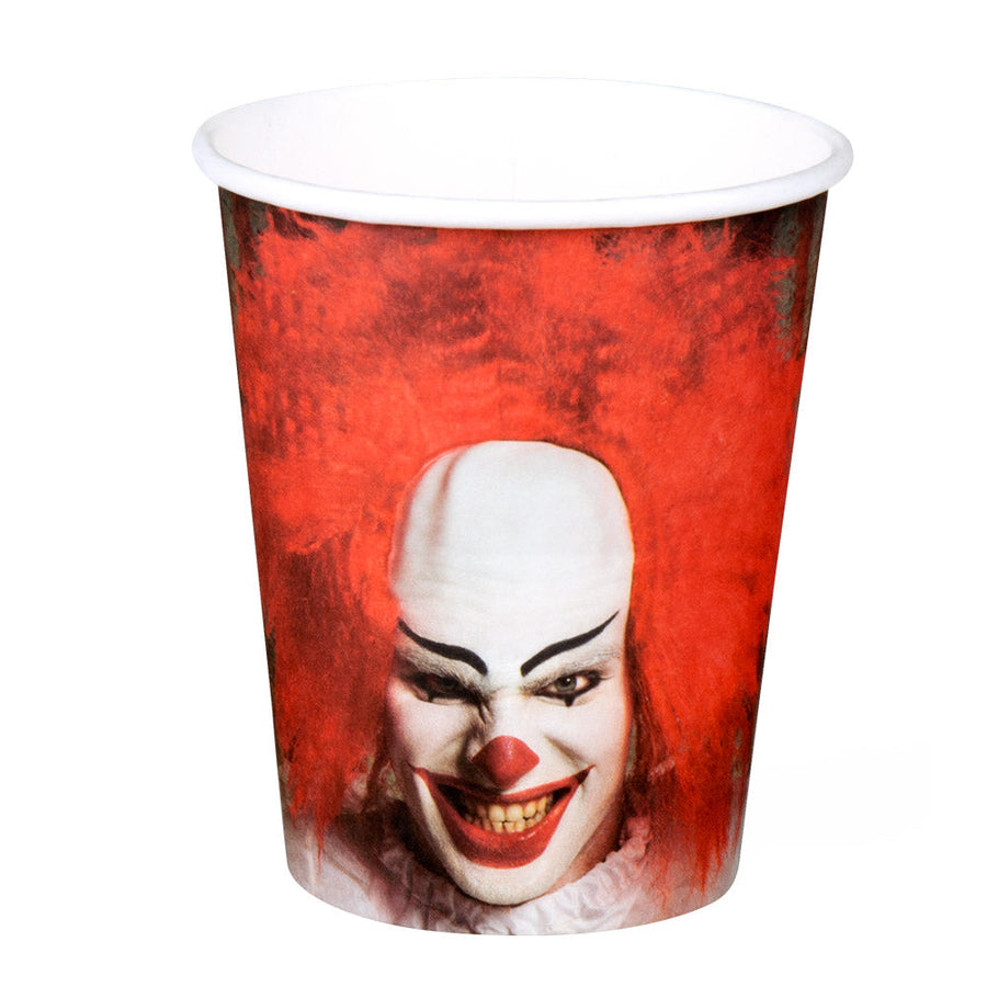 Clown Pappbecher – Boland 6er Pack Für Halloween Party – Detailansicht