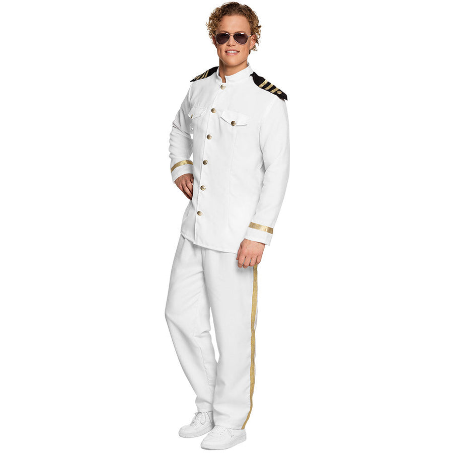 Boland Kapitän Uniform Weiss mit goldfarbenen Details - Fasnacht24.ch – Produktansicht
