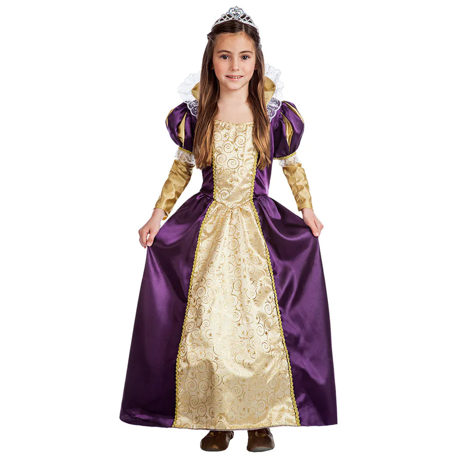 Boland Kinderkostüm Medieval Prinzessin – Lila Kleid mit Unterrock - Fasnacht24.ch