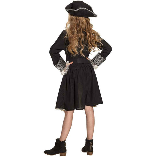 Boland Piratin Tracy Kinderkostüm – Schwarzes Polyester Kleid Set - Fasnacht24.ch