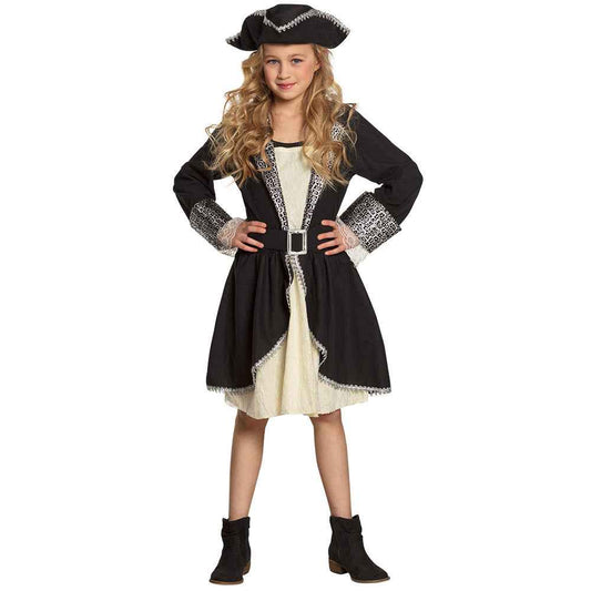 Boland Piratin Tracy Kinderkostüm – Schwarzes Polyester Kleid Set - Fasnacht24.ch