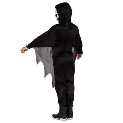 Skelett Kinderkostüm – Boland Unisex Halloween Jumpsuit Schwarz-Weiss - Fasnacht24.ch – Detailansicht