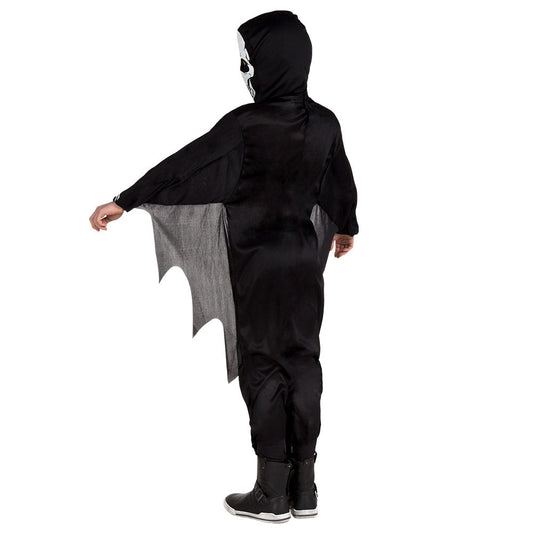 Skelett Kinderkostüm – Boland Unisex Halloween Jumpsuit Schwarz-Weiß - Fasnacht24.ch