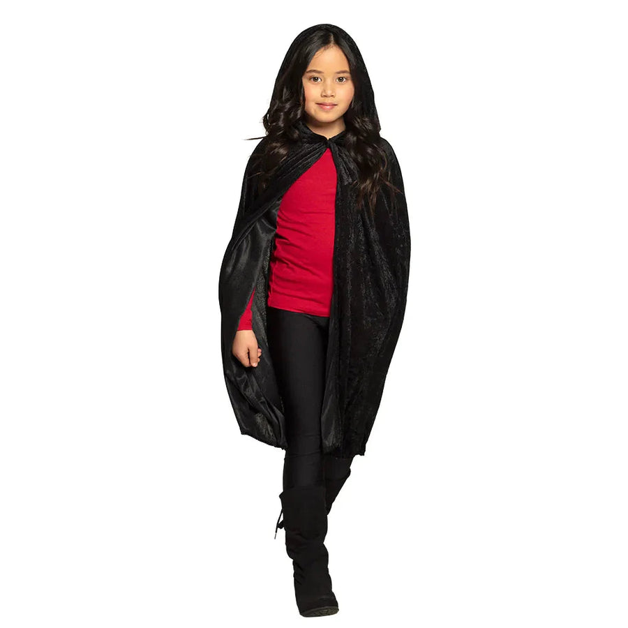 Boland Kinderumhang Dawn – Schwarzer Kapuzenumhang 115cm Polyester - Fasnacht24.ch