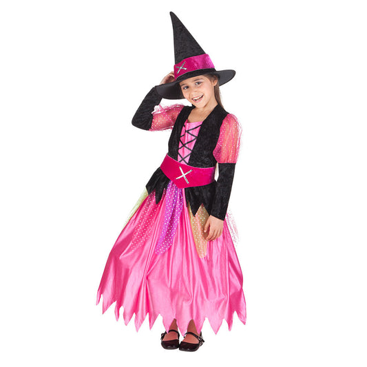 Boland Kleine Hexe Pinky Mädchen Kostüm – Pinkes Kleid & Hexenhut - Fasnacht24.ch