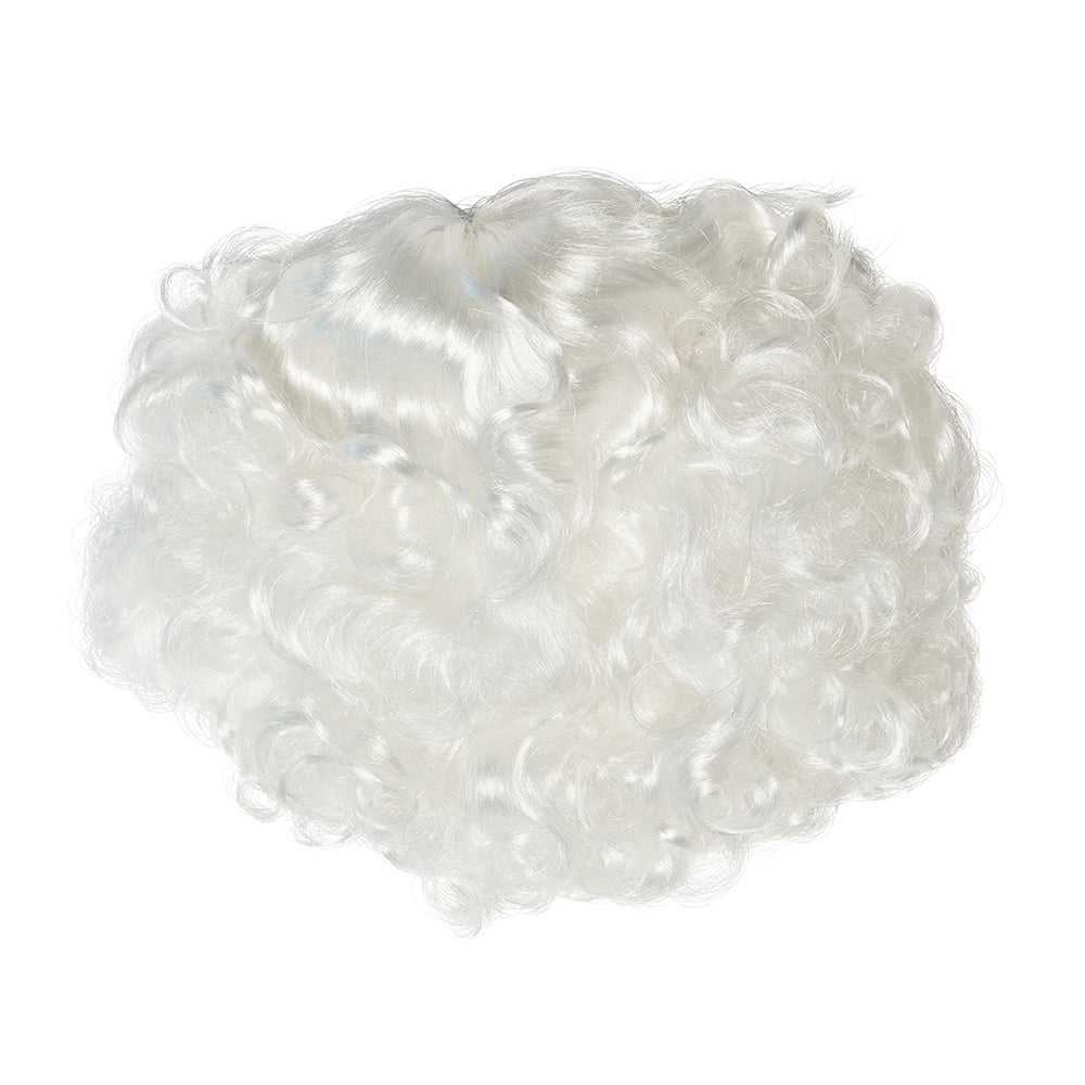 Weihnachtsmannkostüm L/XL mit roter Samtjacke, Hose, Mütze, Bart, Gürtel und Stiefelstulpen