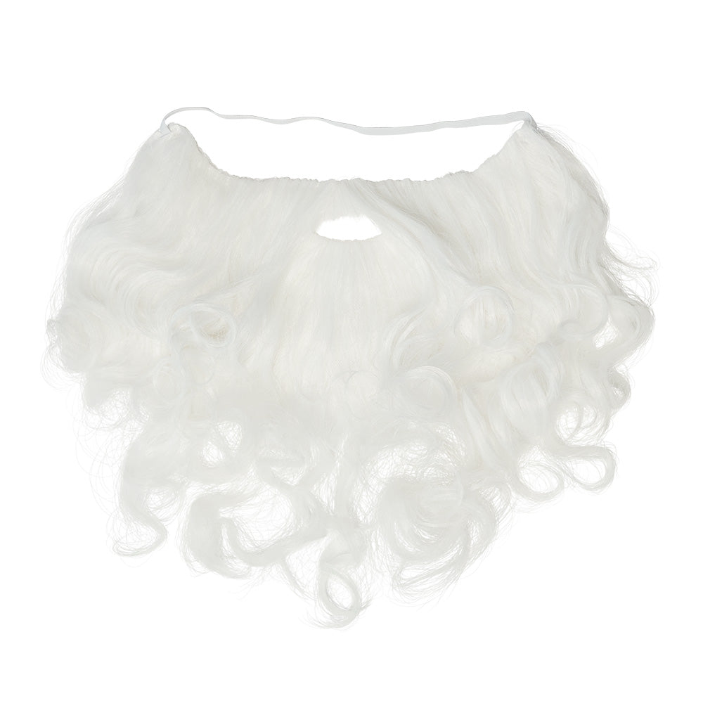 Weihnachtsmann Kostüm in Rot mit weißem Pelzbesatz und passendem Zubehör im Set