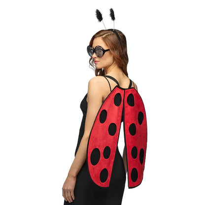Marienkäfer Kostüm Set – Boland Ladybug Flügel, Haarreif & Brille - Fasnacht24.ch
