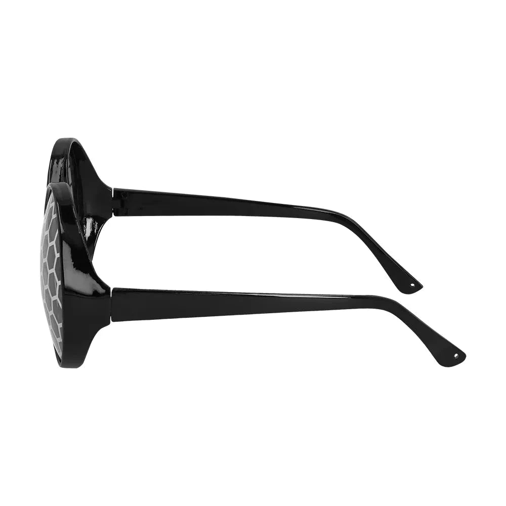 Rot-schwarzes Marienkäfer Kostüm Set mit Flügeln, Haarreif und Brille für Erwachsene.