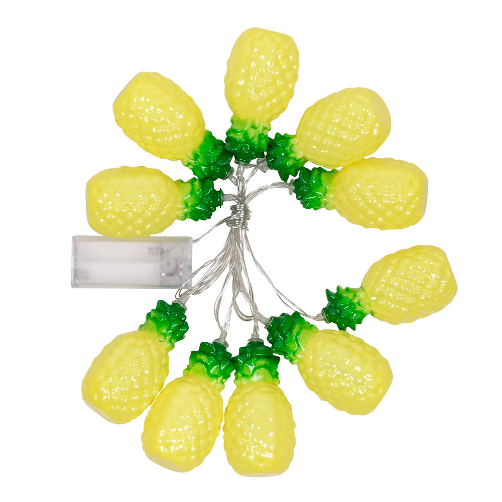 Boland LED Ananas Lichterkette – 140 cm, Batteriebetrieben, Wetterfest - Fasnacht24.ch