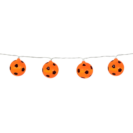 LED Lichterkette Boland Orange Fußball 140cm – Batteriebetrieben, Wetterfest - Fasnacht24.ch